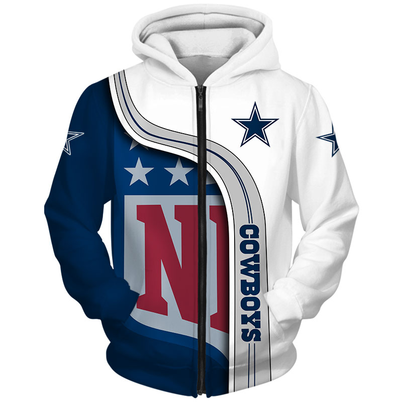 Dallas Cowboys 3D Hoodie Pullover Sweatshirt NFL for fans