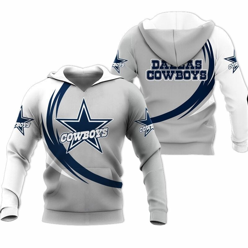 Dallas Cowboys Hoodie curve graphic gift for men