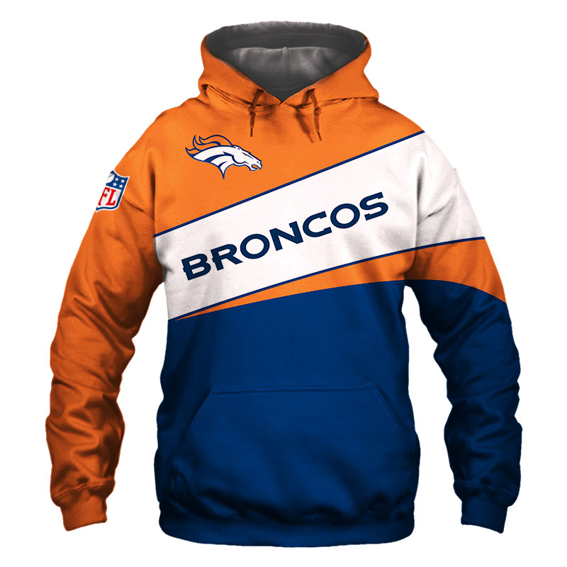 Denver Broncos Hoodie curve graphic gift for men