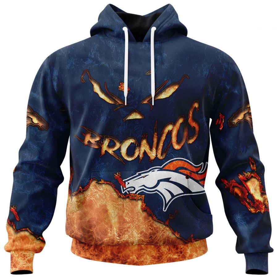 Denver Broncos Hoodie 3D devil eyes gift for fans