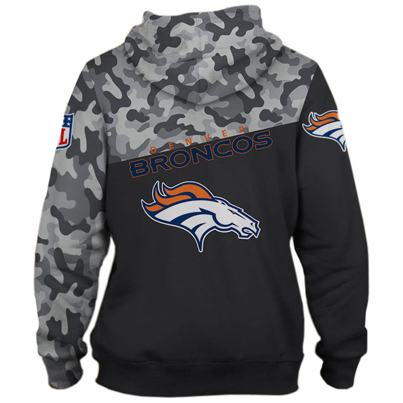 Denver Broncos Camo Pattern 3D Hoodie All Over Print Denver Broncos Fan  Gift Ideas - T-shirts Low Price