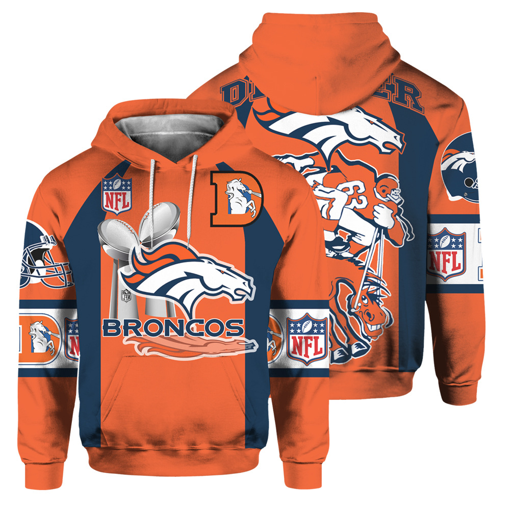 Denver Broncos hoodie cute long sleeve cheap Sweatshirt for men
