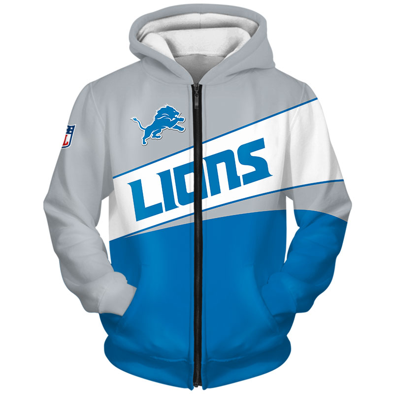 Detroit Lions Football 3D Hoodie Nfl 3D Unisex Logo Sweatshirt