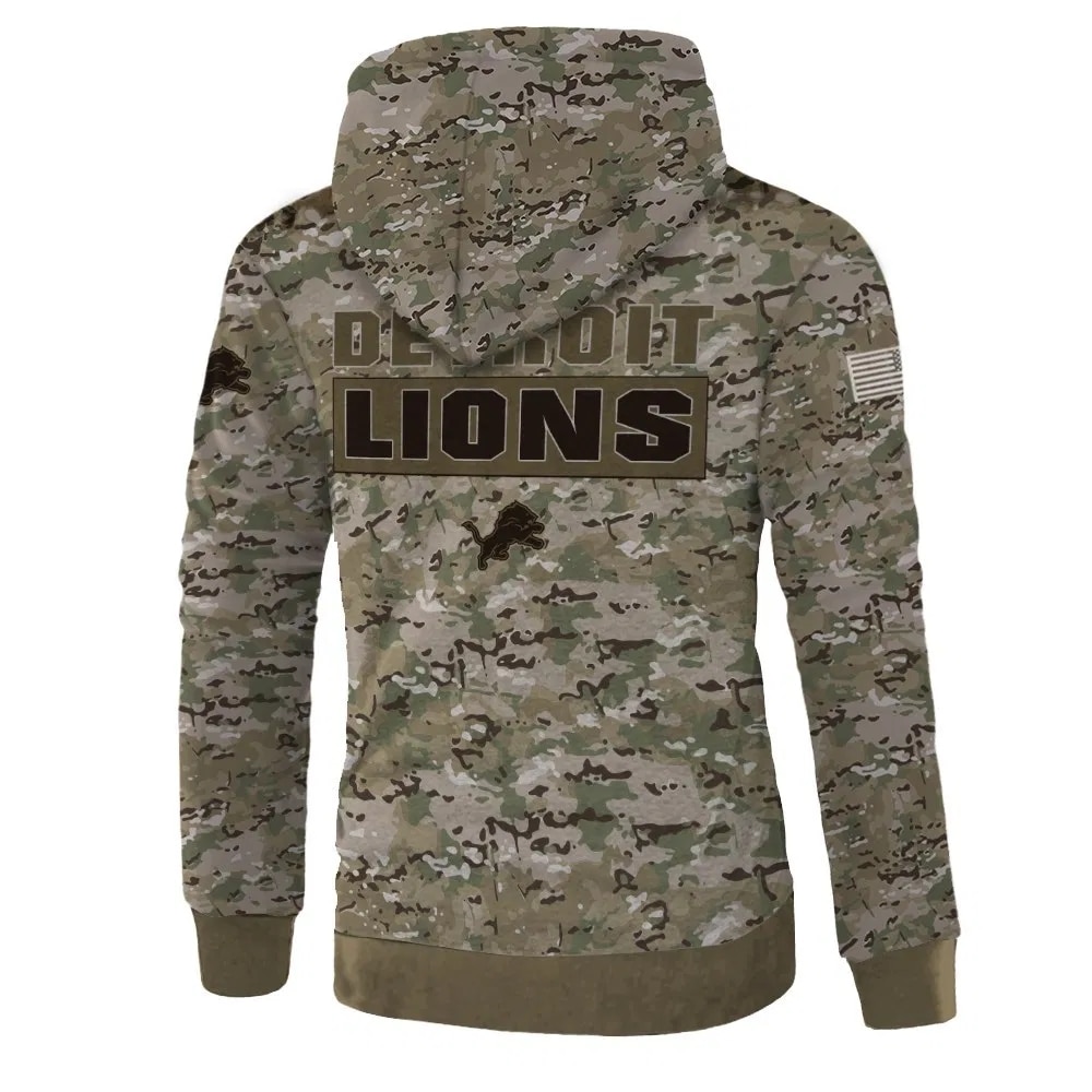 Detroit Lions Hoodie Army graphic Sweatshirt Pullover gift for fans