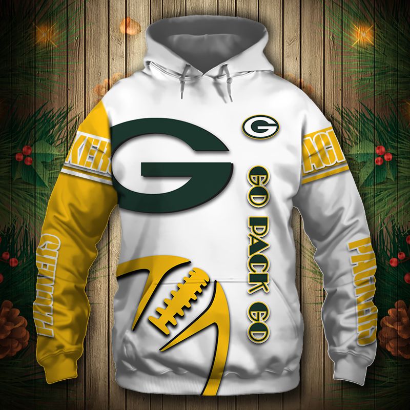 Green Bay Packers Hoodie 3D Graphic balls cheap Sweatshirt Pullover