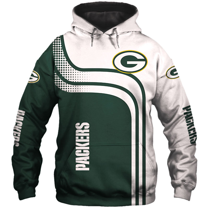 Green Bay Packers Hoodie 3D one way Sweatshirt - Limotees