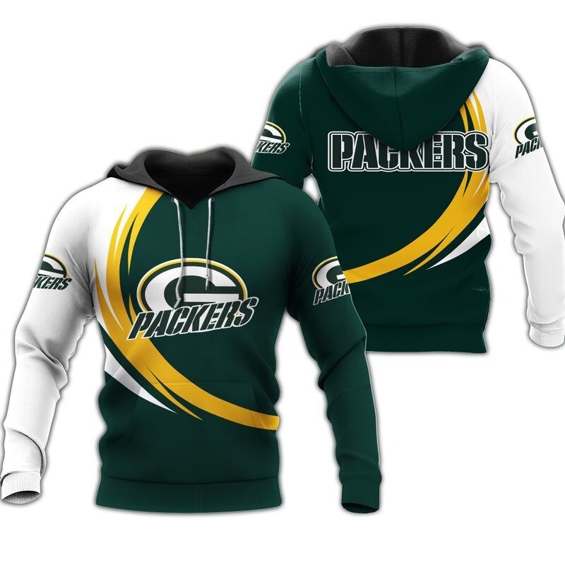 Green Bay Packers Hoodie curve graphic gift for men