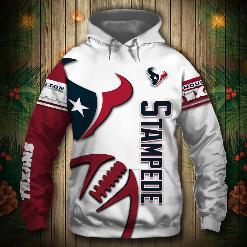 Houston Texans Hoodie 3D Graphic balls cheap Sweatshirt Pullover