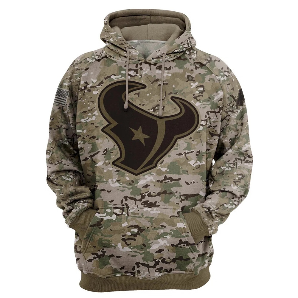 Houston Texans Hoodie Army graphic Sweatshirt Pullover gift for fans