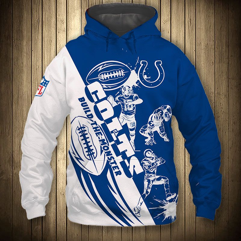 Indianapolis Colts Hoodie 3D Cartoon player cute Sweatshirt