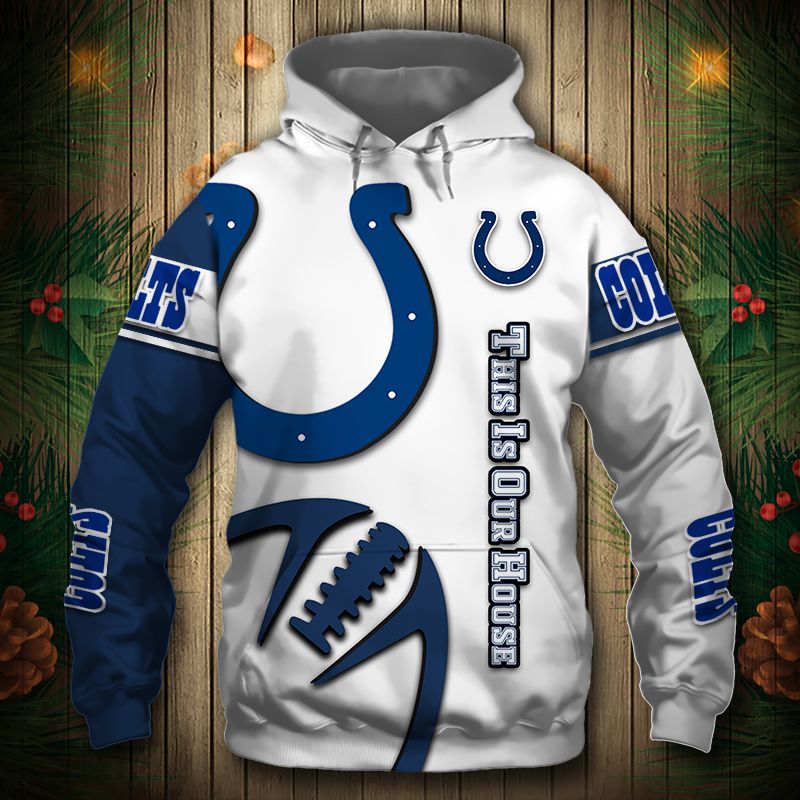 Indianapolis Colts Hoodie 3D Graphic balls cheap Sweatshirt Pullover