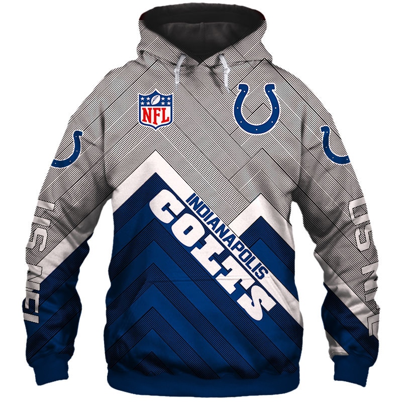 Indianapolis Colts Hoodie 3D cheap Long Sweatshirt Pullover size S-5XL