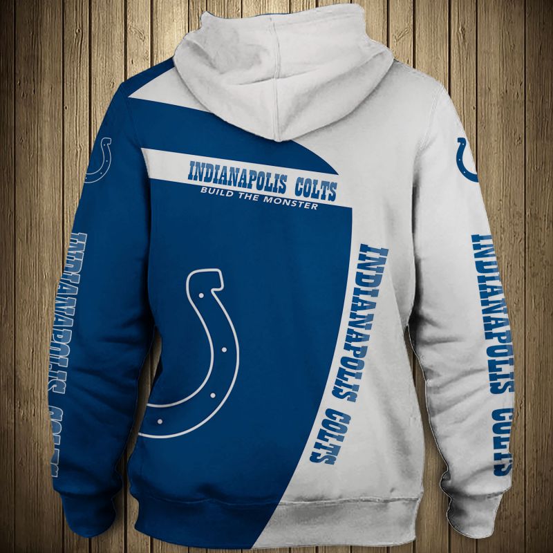 Indianapolis Colts Hoodie 3D cheap Horror night Halloween Pullover NFL  -Jack sport shop