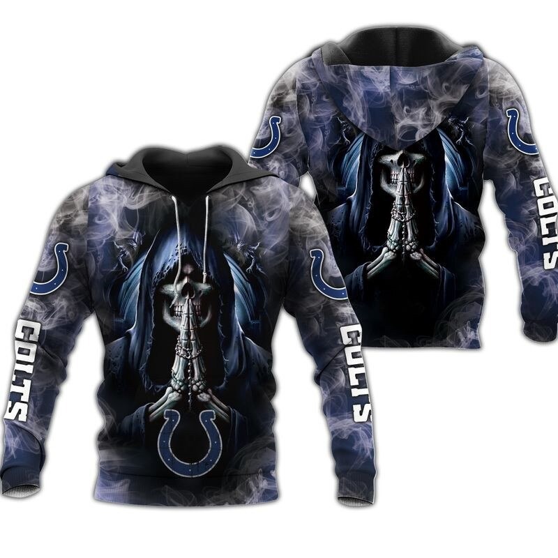 Indianapolis Colts Hoodies death smoke graphic gift for men