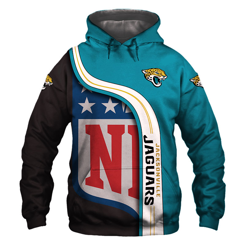 Jacksonville Jaguars 3D Hoodie Pullover Sweatshirt NFL for fans