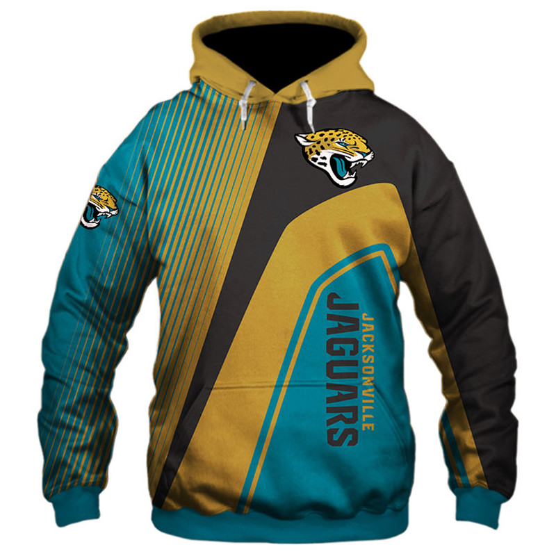 Jacksonville Jaguars 3D Zip Hoodie cheap Sweatshirt Pullover NFL