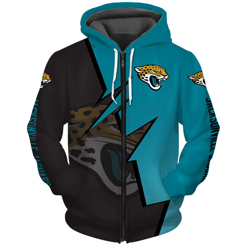 Jacksonville Jaguars Hoodie Zigzag graphic Sweatshirt gift for fans