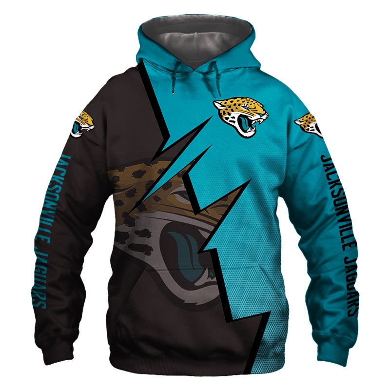 Jacksonville Jaguars Hoodie Zigzag graphic Sweatshirt gift for fans