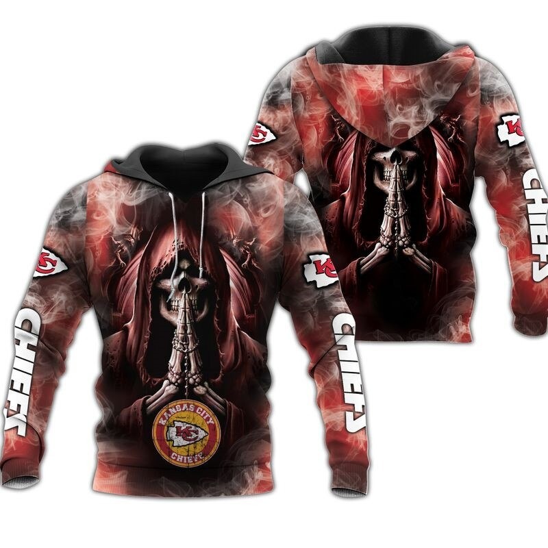 Kansas City Chiefs Hoodies death smoke graphic gift for men