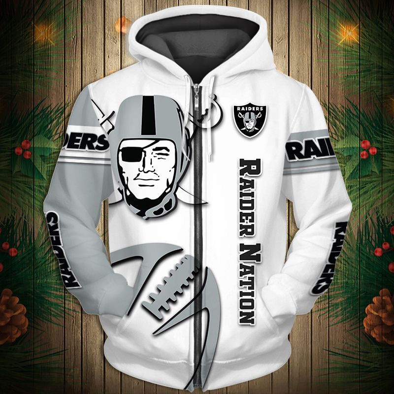 Las Vegas Raiders Hoodies Mens Casual Sweatshirt Fans Football Pullover  Jacket