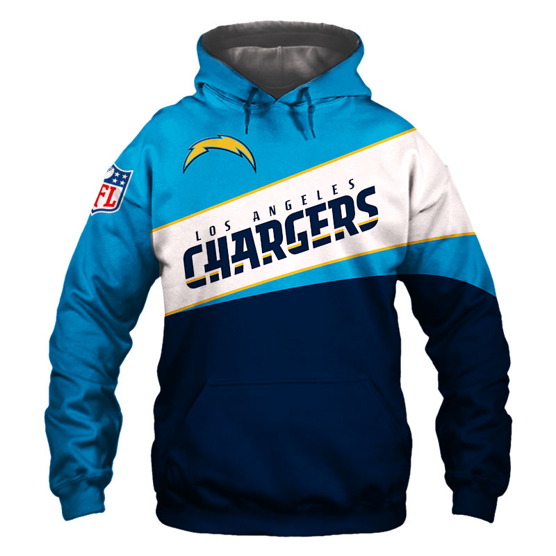 Los Angeles Chargers Hoodie 3D Long Sleeve Pullover new season