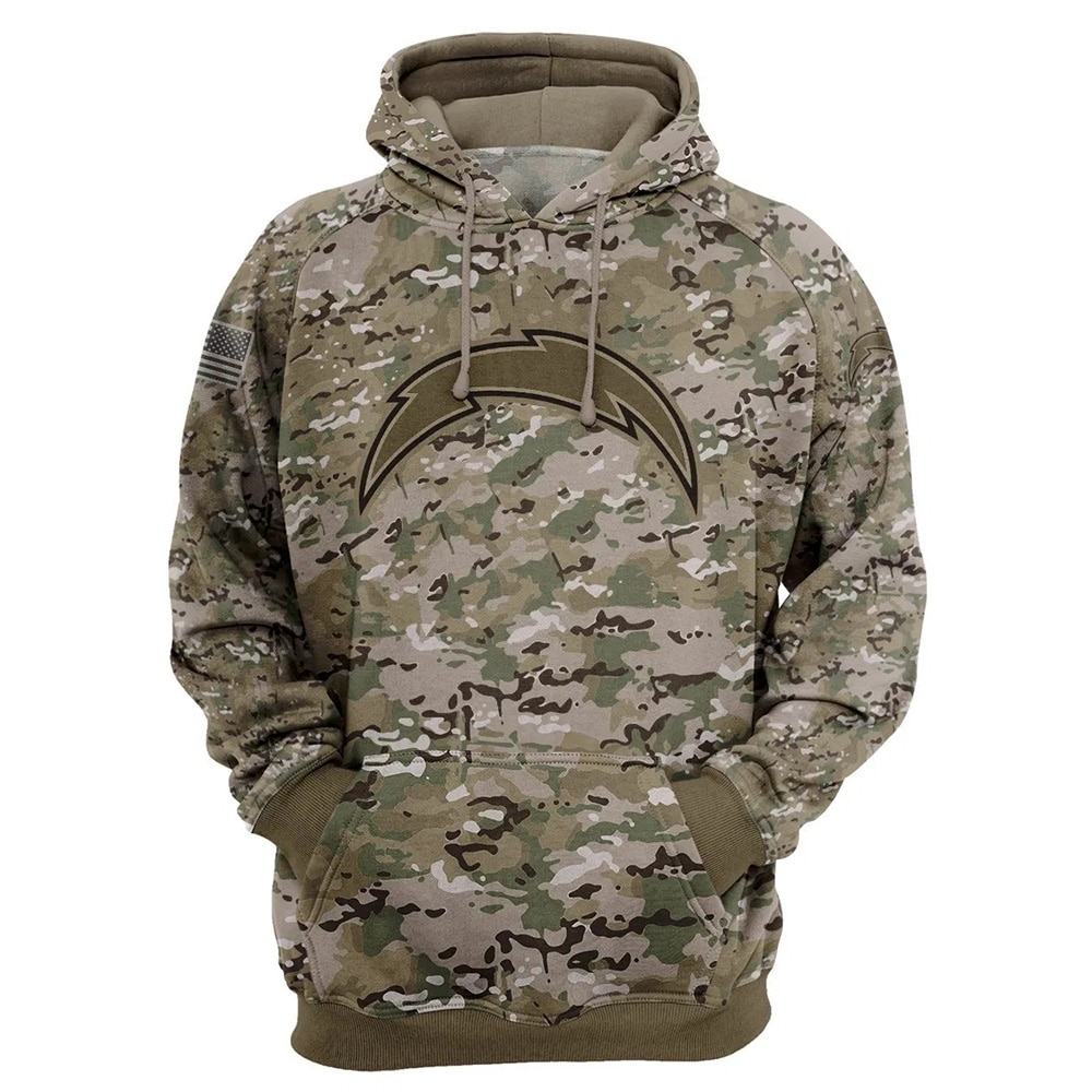 Los Angeles Chargers Hoodie Army graphic Sweatshirt Pullover gift for fans