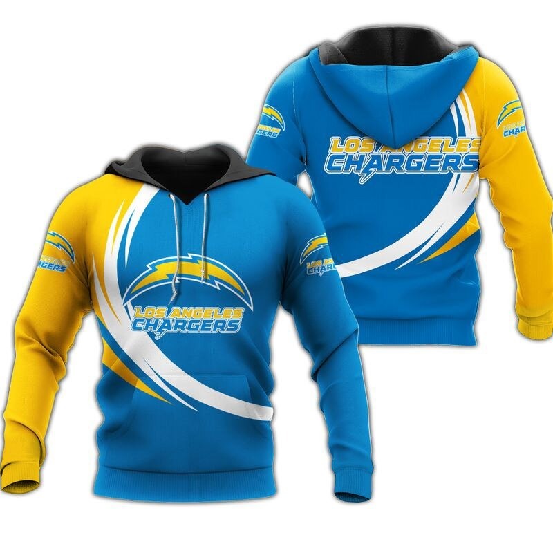 Los Angeles Chargers Hoodie curve graphic gift for men