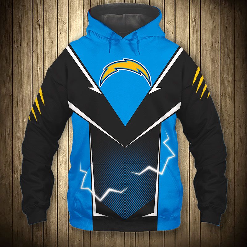 Los Angeles Chargers Hoodie lightning graphic gift for men