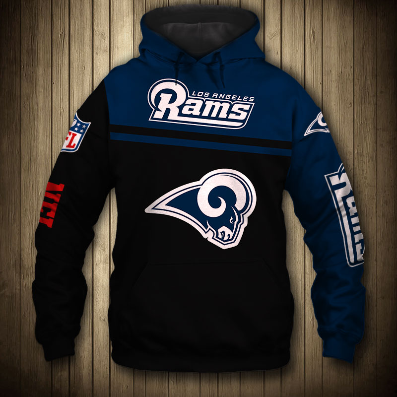 Los Angeles Rams 3D Skull Zip Hoodie Pullover Sweatshirt for fans