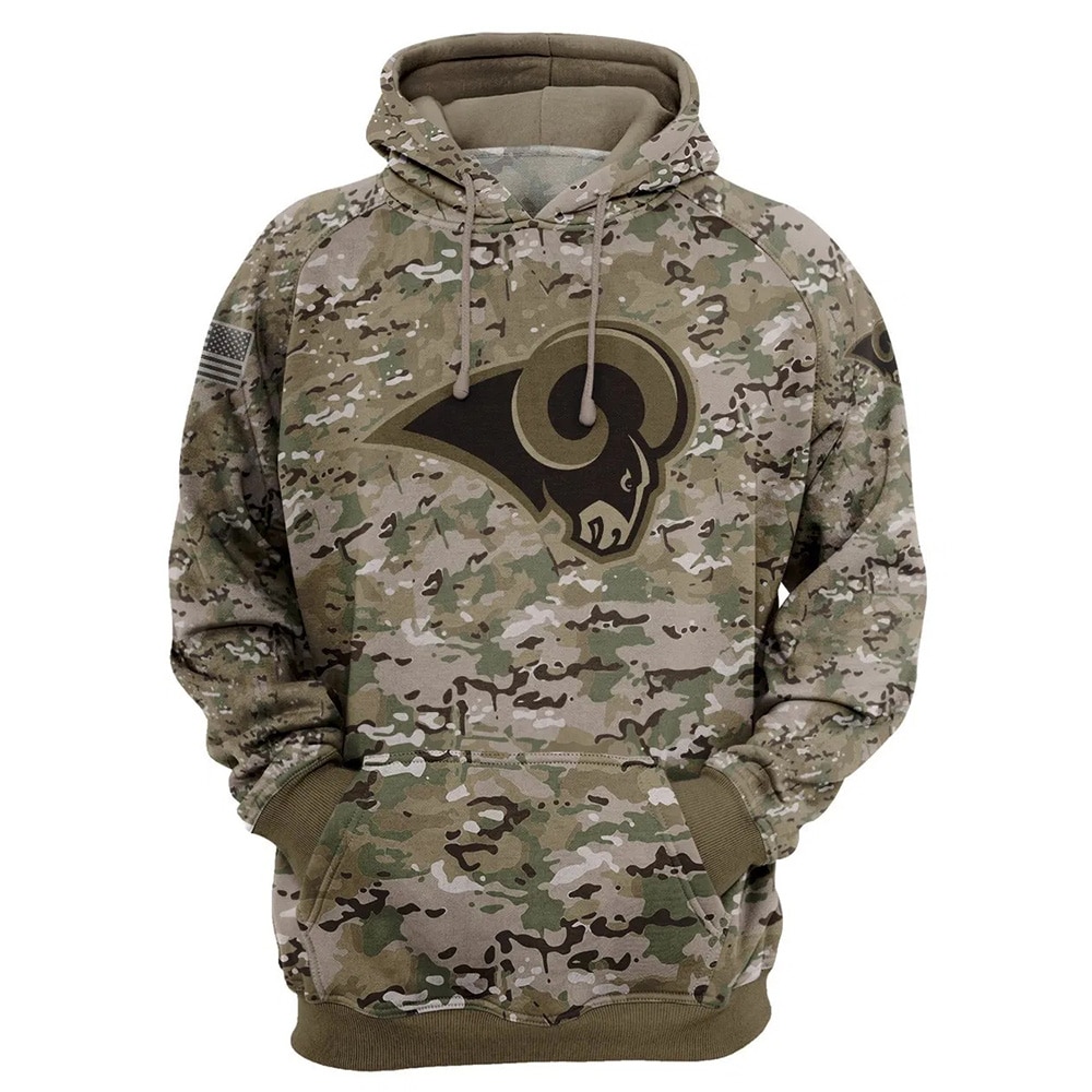 Los Angeles Rams Hoodie Army graphic Sweatshirt Pullover gift for fans