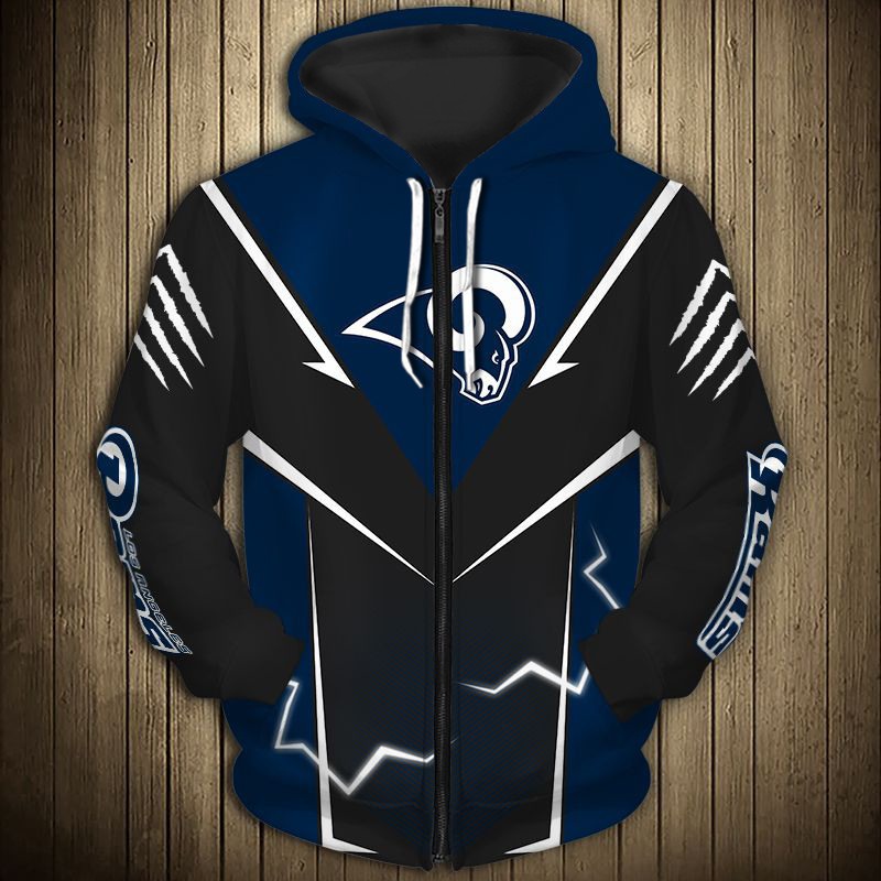 Los Angeles Rams Hoodie Hoodie lightning graphic gift for men