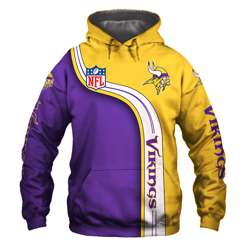 Minnesota Vikings Hoodie 3D cute Sweatshirt Pullover gift for fans