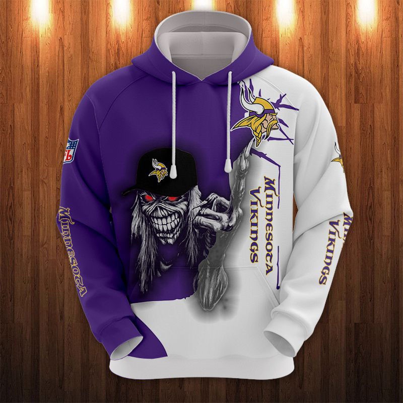 Minnesota Vikings Hoodie ultra death graphic gift for Halloween