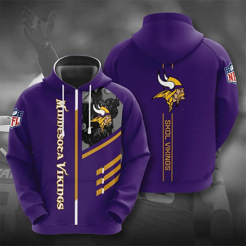 Minnesota Vikings Hoodies 3 lines graphic gift for fans