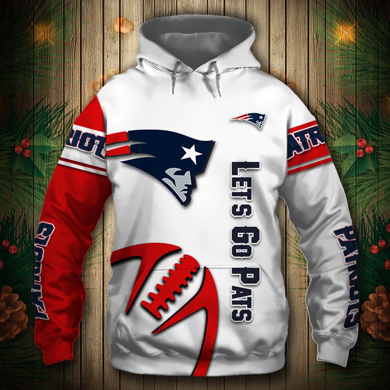 New England Patriots Hoodie 3D Graphic balls cheap Sweatshirt Pullover