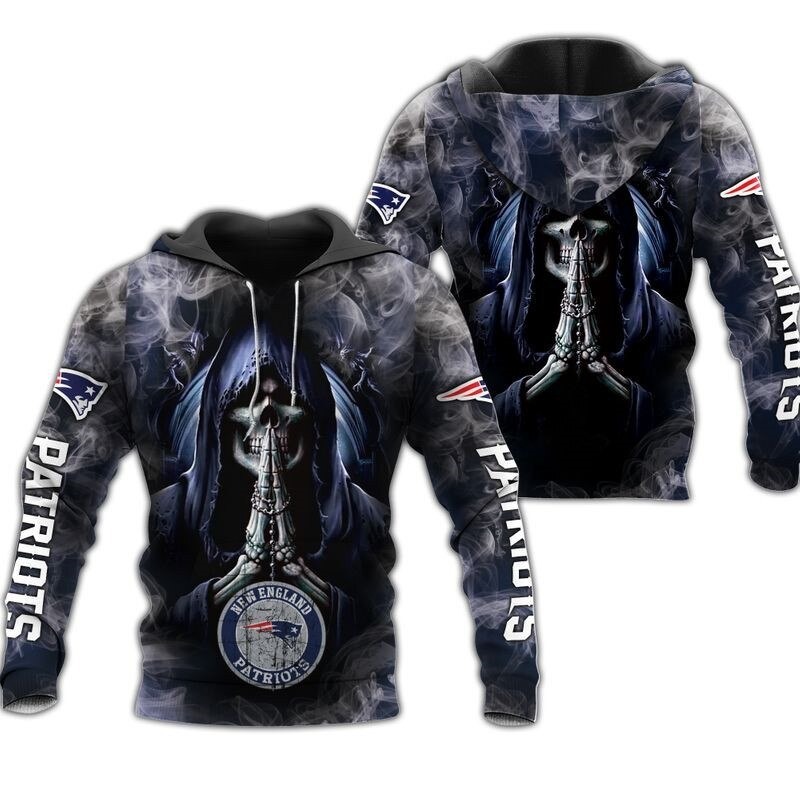 New England Patriots Hoodies death smoke graphic gift for men