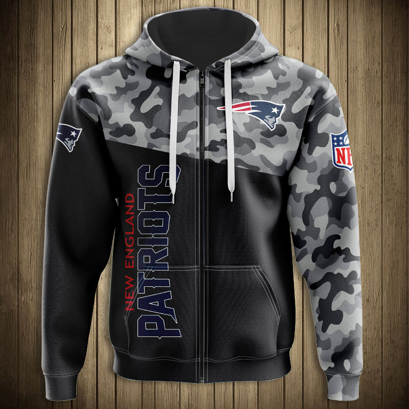 New England Patriots Military Hoodies 3D Sweatshirt Long Sleeve New Season