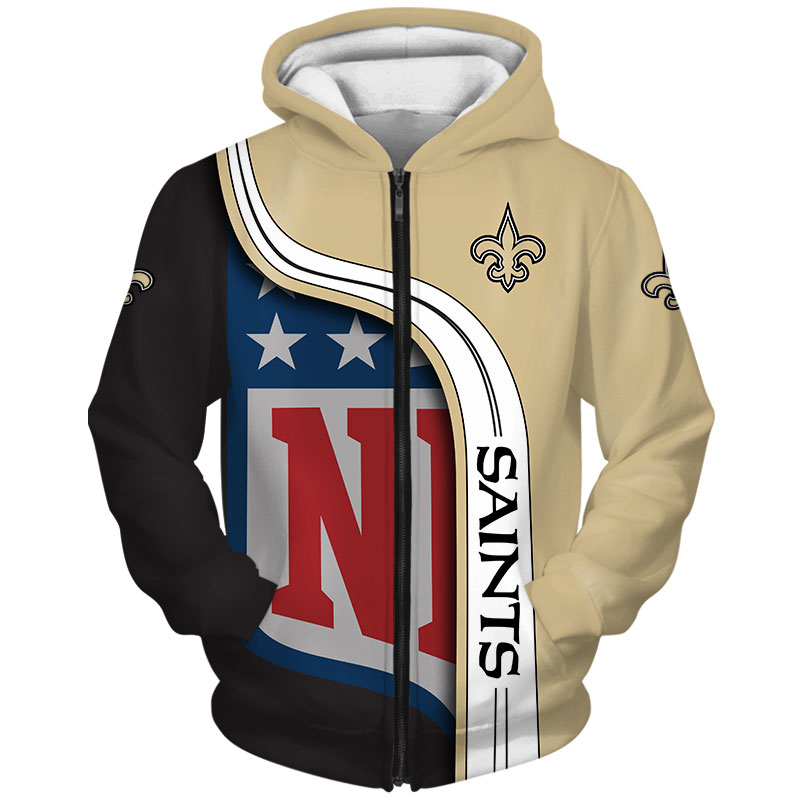 New Orleans Saints 3D Hoodie Pullover Sweatshirt NFL for fans