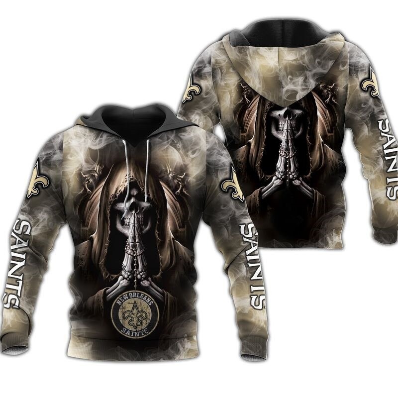 New Orleans Saints Hoodies death smoke graphic gift for men