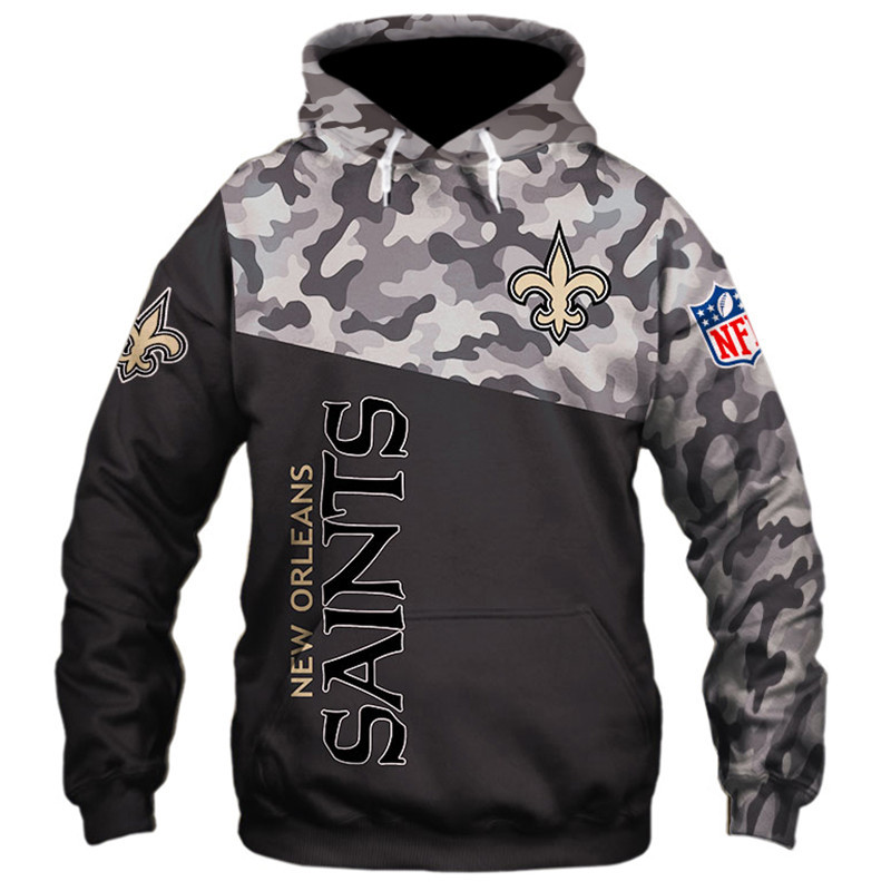 New Orleans Saints Military Hoodies 3D Sweatshirt Long Sleeve New Season