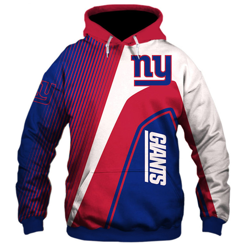 New York Giants 3D Zip Hoodie cheap Sweatshirt Pullover NFL