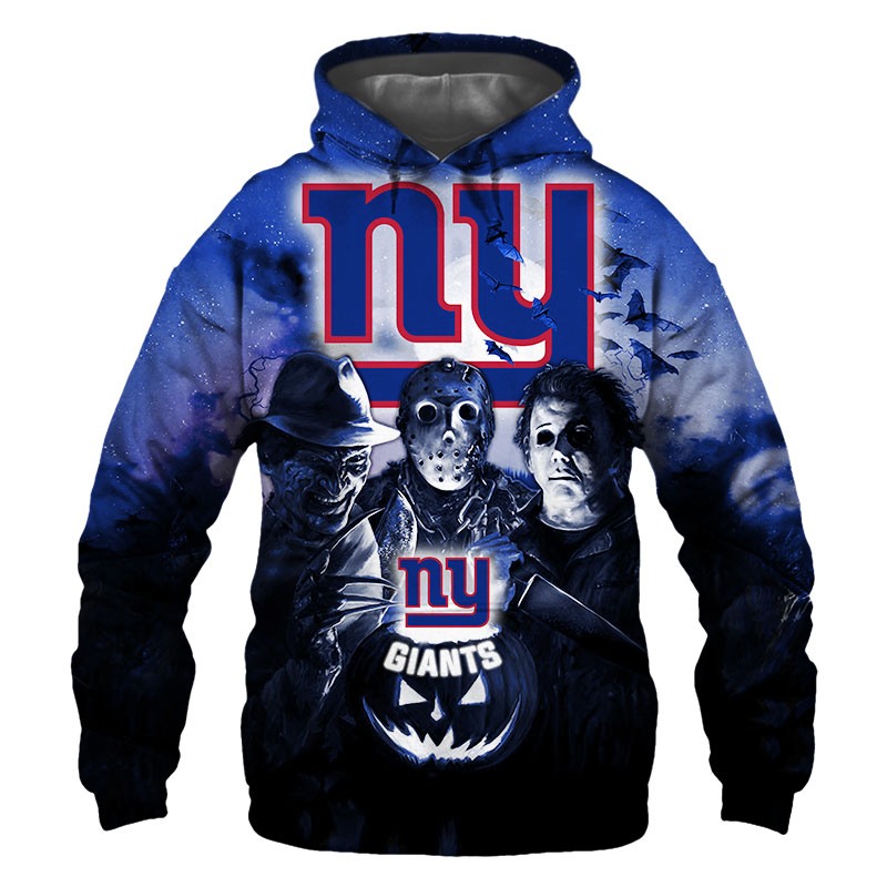 New York Giants Hoodie 3D Halloween Horror night gift for fans