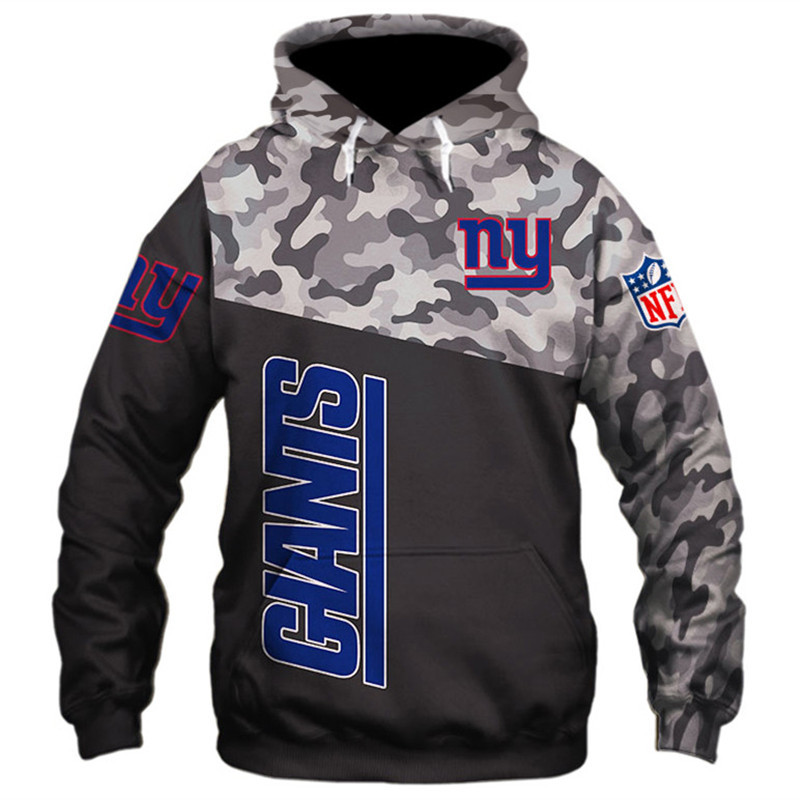 New York Giants Military Hoodies 3D Sweatshirt Long Sleeve New Season