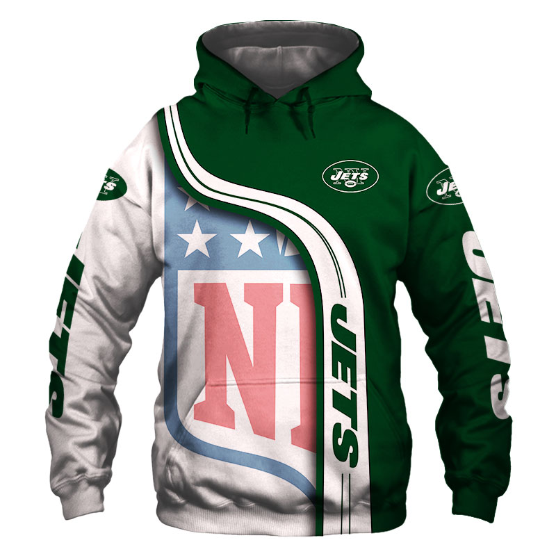 NFL New York Jets Green Unisex 3D Hoodie Zip Hoodie For Men And