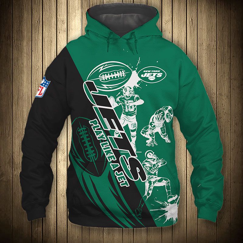 New York Jets Hoodie 3D Cartoon player cute Sweatshirt