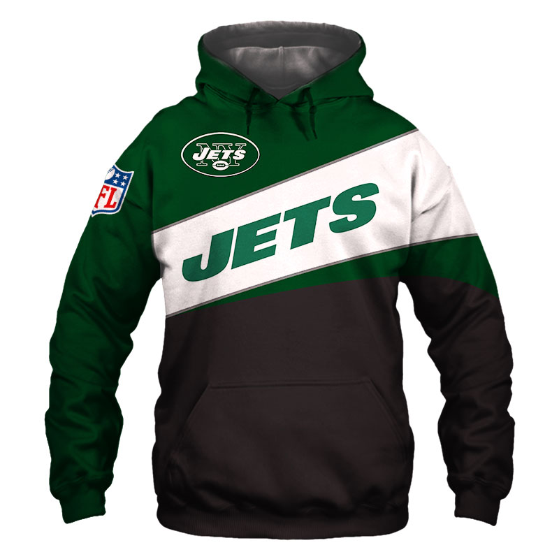 New York Jets Hoodie 3D Long Sleeve Pullover new season