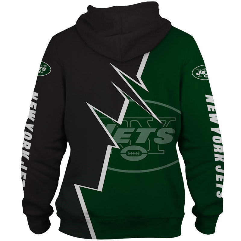 NFL New York Jets Green Unisex Hoodie, Zip Hoodie 3D All Over Print For Fans