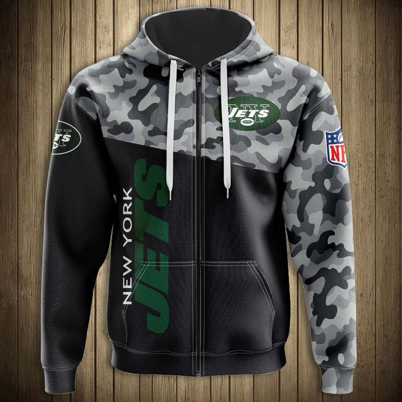 New York Jets Military Hoodies 3D Sweatshirt Long Sleeve New Season