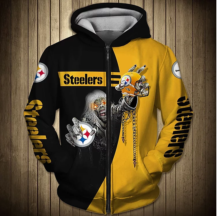 18% OFF Pittsburgh Steelers Hoodies 3D Halloween Horror Night Sweatshirt –  4 Fan Shop