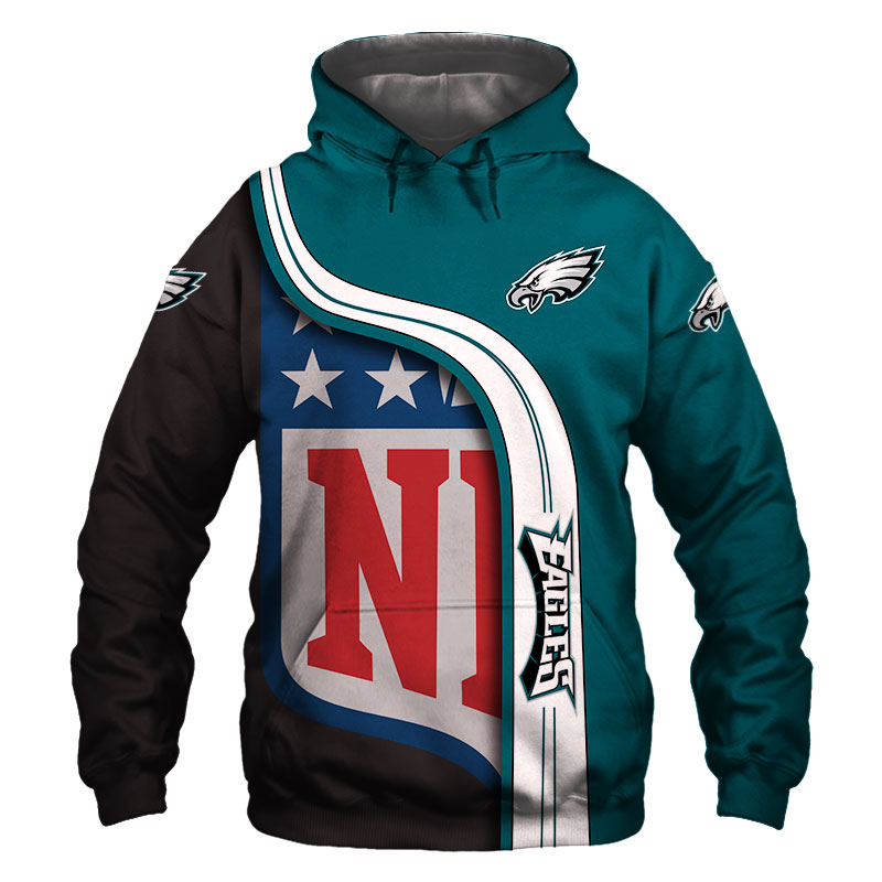 Philadelphia Eagles 3D Hoodie Pullover Sweatshirt NFL for fans